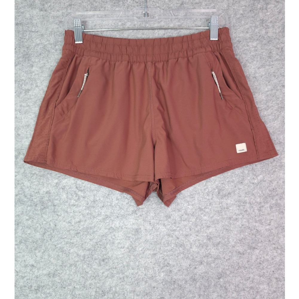 Vuori Dash Shorts Women Small 2.5" Inseam Rosewood Athletic Workout Gym Sporty